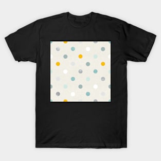 Modern Polka Dots in Beachy Blue T-Shirt